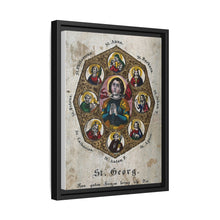 Saint George and Saint Antony of Padua, Saint Catherine of Alexandria, Saint Peter the Apostle, Saint Philomena, Saint Anne, Saint Barbara, Saint John the Baptist and Saint Agnes