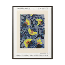 Butterfly pochoir pattern in Art Nouveau oriental style - NOMADEN ART GALLERY