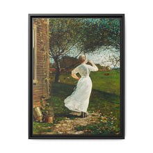 The Dinner Horn, Blowing the Horn at Seaside (1870) by Winslow Homer - NOMADEN ART GALLERY