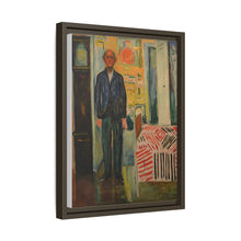 Self-Portrait Between the Clock and the Bed (1940-1943) by Edvard Munch - NOMADEN ART GALLERY