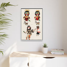 Hopi Katcinas - Piokot Turkwinu Turkwinu Mana (1895) drawn by the native people from the book of Jesse Walter Fewkes (1850–1930) - NOMADEN ART GALLERY