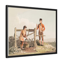 Illustration of the ruddle pit from The Costume of Yorkshire (1814) by George Walker