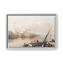 View on the Nile ferry to Gizeh illustration by David Roberts (1796–1864) - Decorative Wall Art - NOMADEN ART GALLERY