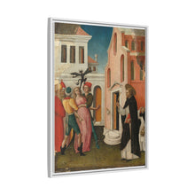Saint Peter Martyr Exorcizing a Woman Possessed by a Devil by Antonio Vivarini