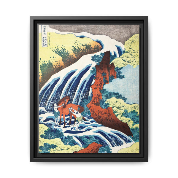 Hokusai's The Yoshitsune horse-washing falls at Yoshino, Izumi Province (1833–1834) - NOMADEN ART GALLERY
