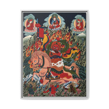 Tse Mara , a form of Dharmapala (protector of teachings), guardian of the Samye Monastery. Gouache painting by a Tibetan artist - NOMADEN ART GALLERY