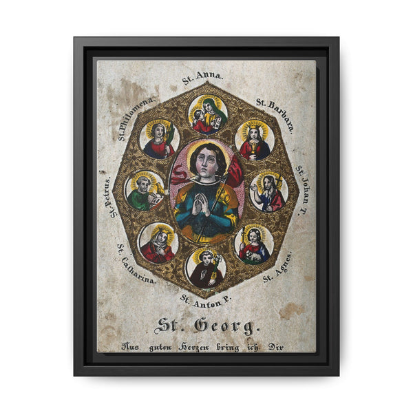 Saint George and Saint Antony of Padua, Saint Catherine of Alexandria, Saint Peter the Apostle, Saint Philomena, Saint Anne, Saint Barbara, Saint John the Baptist and Saint Agnes - NOMADEN ART GALLERY
