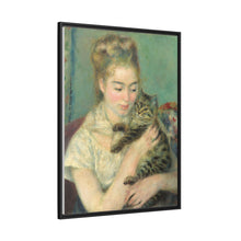 La mujer con el gato de Pierre-Auguste Renoir (c. 1875)