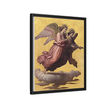 Two angels floating (1865) tempera art by Johann von Schraudolph