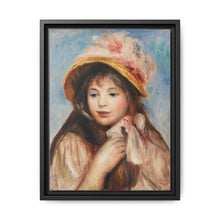Girl with Pink Bonnet (Jeune fille au chapeau rose) (1894) by Pierre-Auguste Renoir - NOMADEN ART GALLERY