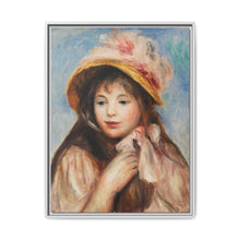 Girl with Pink Bonnet (Jeune fille au chapeau rose) (1894) by Pierre-Auguste Renoir - NOMADEN ART GALLERY