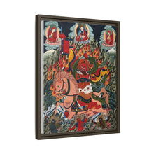 Tse Mara , a form of Dharmapala (protector of teachings), guardian of the Samye Monastery. Gouache painting by a Tibetan artist