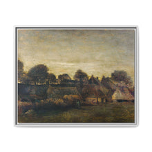 Farming Village at Twilight (1884) by Vincent Van Gogh. Original from The Rijksmuseum. - NOMADEN ART GALLERY