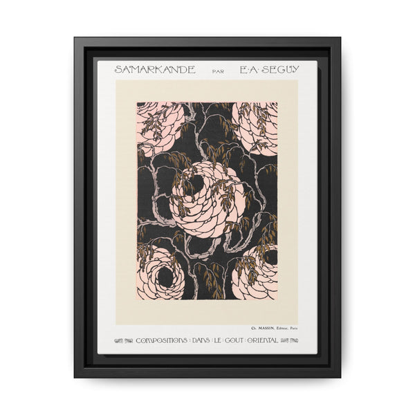 Flower pattern Art Deco stencil print in oriental style. Original from our own 1914 edition of Samarkande - NOMADEN ART GALLERY