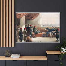 Interview with The Viceroy of Egypt at His palace at Alexandria illustration by David Roberts (1796–1864)