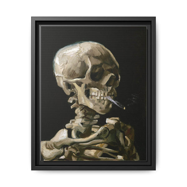 Vincent van Gogh's (1886) Head of a skeleton with a burning cigarette - Vintage Wall Art - NOMADEN ART GALLERY