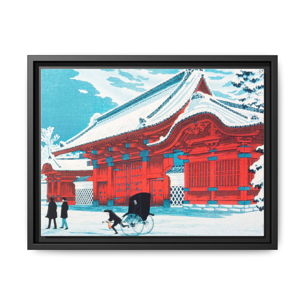 The Red Gate of Hongo in Snow (1926) print in high resolution by Hiroaki Takahashi - NOMADEN ART GALLERY