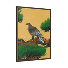Pine and Eagle, a traditional portrait of a charismatic Japanese eagle by Kano Tanyu (1602-1674)