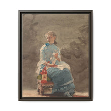 Young Woman Sewing (1876) by Winslow Homer - NOMADEN ART GALLERY