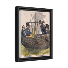 Four men in the basket of a balloon by Mayall. - NOMADEN ART GALLERY