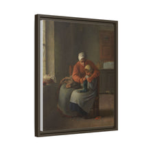The Knitting Lesson (c. 1860) by Jean François Millet