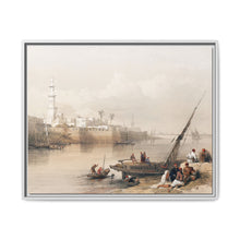 View on the Nile ferry to Gizeh illustration by David Roberts (1796–1864) - Decorative Wall Art - NOMADEN ART GALLERY