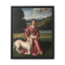 A virgin and a unicorn; representing chastity - NOMADEN ART GALLERY