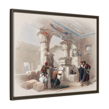 Deir el Medina (Dayr al Madinah) is an ancient Egyptian village which was home to the artisans who worked on the tombs in the Valley of the Kings illustration by David Roberts