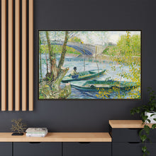 Fishing in Spring, the Pont de Clichy (Asnières) (1887) by Vincent Van Gogh - NOMADEN ART GALLERY