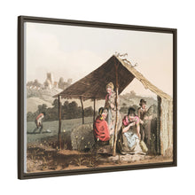 Illustration of teasel field from The Costume of Yorkshire (1814) by George Walker