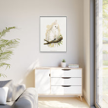 Goffin's Cockatoo (Cacatua goffiniana) colored wood-engraved plate by Alexander Francis Lydon.