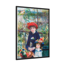 Dos hermanas (en la terraza) (1881) de Pierre-Auguste Renoir 