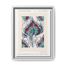 Botanical pochoir pattern in Art Nouveau oriental style - NOMADEN ART GALLERY