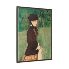 Mujer joven en un jardín (Jeune femme dans un jardin), (1879) de Édouard Manet