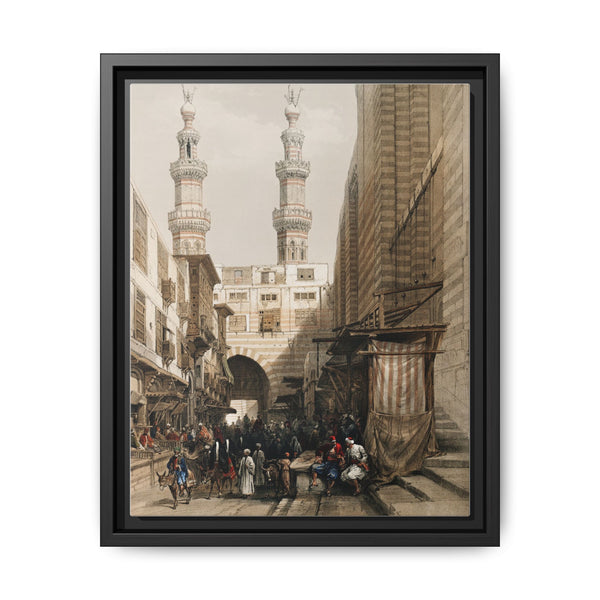 Minarets and grand entrance of the Metwaleys at Cairo illustration by David Roberts (1796–1864) - NOMADEN ART GALLERY