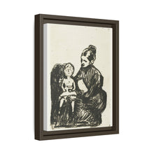 Nodriza con niño / La madre y el niño que llora (1902) de Edvard Munch. 
