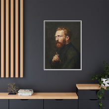 Framed Matte Canvas Wall Art - Vintage Portrait of Artist - NOMADEN ART GALLERY