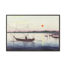 Boats and setting sun (1900 - 1936) by Ohara Koson - NOMADEN ART GALLERY