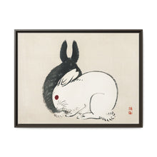 Black and white rabbits by Kōno Bairei (1844-1895) - NOMADEN ART GALLERY