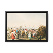 Illustration of rape threshing from The Costume of Yorkshire (1814) by George Walker - NOMADEN ART GALLERY