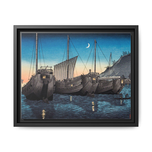 Junks in Inatori Bay, Izu (1926) print in high resolution by Hiroaki Takahashi - NOMADEN ART GALLERY