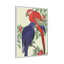 Red and a blue parrot (1925 - 1936) by Ohara Koson