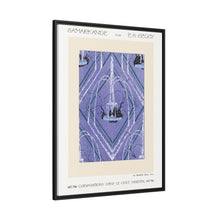 Art Deco fountain pattern pochoir print in oriental style. Original from our own 1914 edition of Samarkande