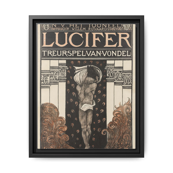 Lucifer Mourning Game: Vintage Theatrical Poster by Richard Roland Holst (1910) - NOMADEN ART GALLERY