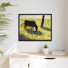 Black Cow in a Meadow (ca. 1881) by Georges Seurat