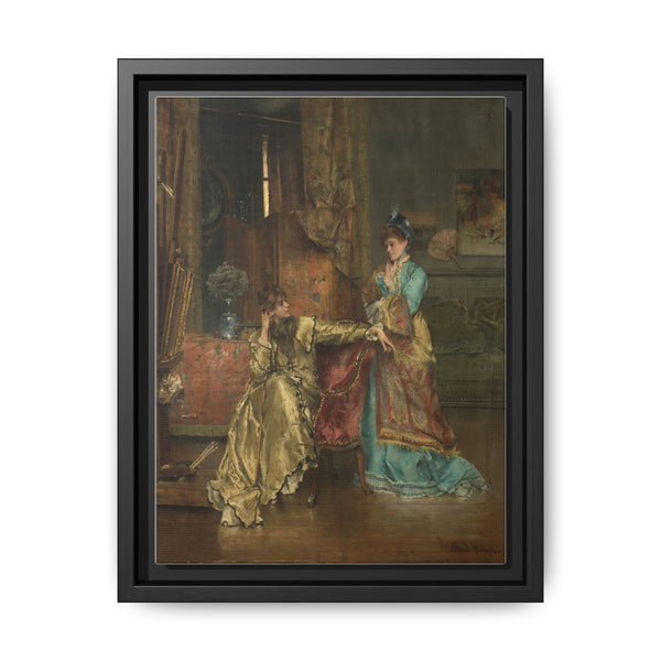 The Visit (c. 1870) by Alfred Stevens: A Glimpse into 19th-Century Elegance - NOMADEN ART GALLERY