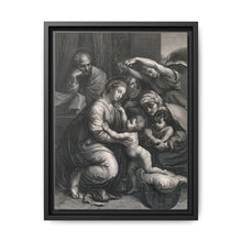 Saint Mary (the Blessed Virgin) and Saint Joseph with the Christ Child, Saint John the Baptist and Saint Elizabeth. Engraving by J. Frey - NOMADEN ART GALLERY
