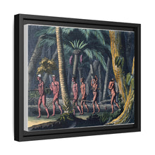 Puri Indians by the Paraiba river, Brazil. Coloured aquatint by P. Fumagalli, ca. 1821, after M. Zu Wied-Neuwied.