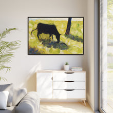 Black Cow in a Meadow (ca. 1881) by Georges Seurat