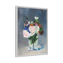Flores en un jarrón de cristal (c.1882) de Edouard Manet.